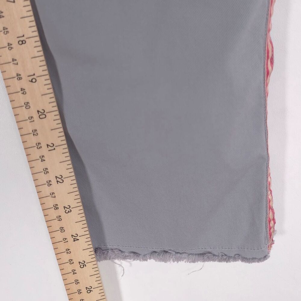 NILI‎ LOTAN East Hampton Pants Size 8 Side Stripe Gray Tribeca Raw Hem USA MADE - Picture 5 of 13